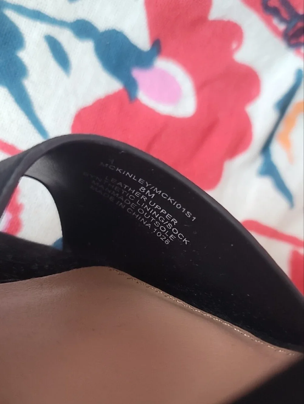 NWOT Steve Madden Black Suede Platform Sandals with Brown Wood-Look Heel